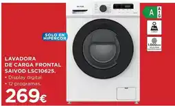 Hipercor Saivod - lavadora de carga frontal lsc10625 oferta