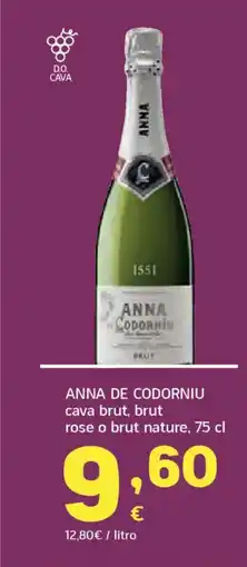 HiperDino ANNA DE CODORNIU cava brut, brut rose o brut nature oferta