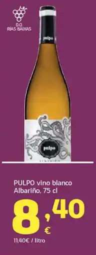 HiperDino PULPO vino blanco Albariño oferta