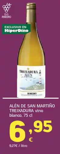 HiperDino ALÉN DE SAN MARTIÑO TREIXADURA vino blanco oferta