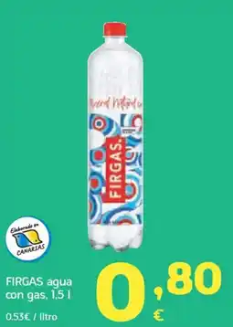 HiperDino FIRGAS agua con gas oferta