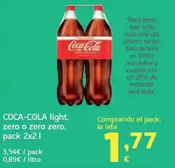 HiperDino COCA-COLA light, zero o zero zero oferta
