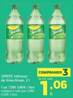 HiperDino SPRITE refresco de lima-limón oferta