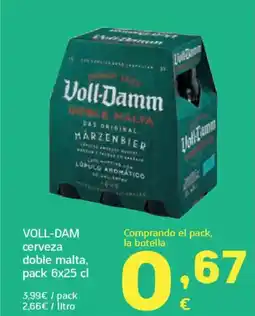 HiperDino VOLL-DAM cerveza doble malta oferta