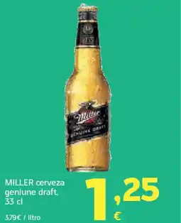 HiperDino MILLER cerveza geniune draft oferta