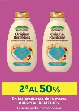 HiperDino GARNIER Original remedies en los productos de la marca oferta
