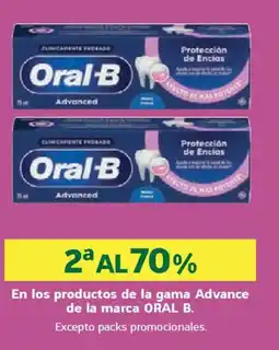 HiperDino ORAL B En los productos de la gama Advance de la marca oferta