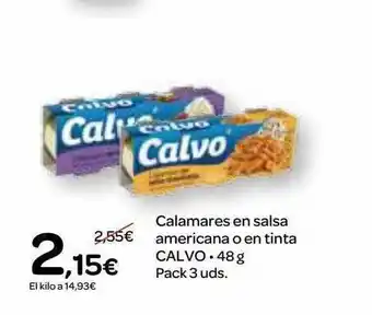 Dialprix Calamares En Salsa Americana O En Tinta Calvo oferta