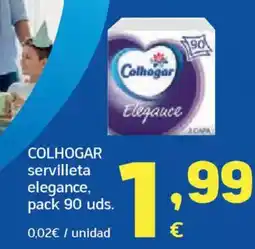 HiperDino COLHOGAR servilleta elegance oferta