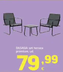 HiperDino Dasasia set terraza premium oferta