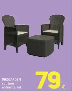 HiperDino Progarden set tree antracita oferta