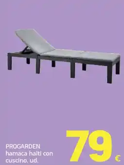 HiperDino Progarden hamaca haiti con cuscino oferta
