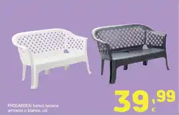 HiperDino Progarden banco lariana antracia o blanco oferta