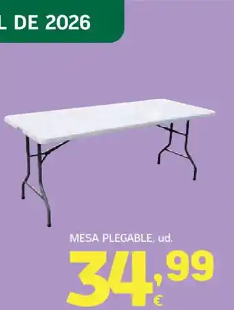 HiperDino Mesa plegable oferta