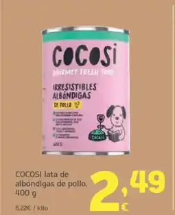 HiperDino COCOSI lata de albóndigas de pollo oferta