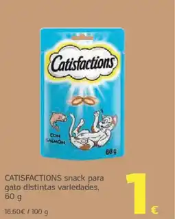 HiperDino CATISFACTIONS snack para gato distintas variedades oferta