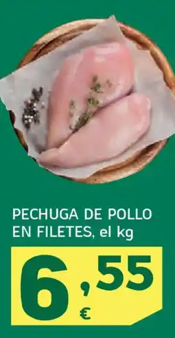 HiperDino Pechuga de pollo en filetes oferta