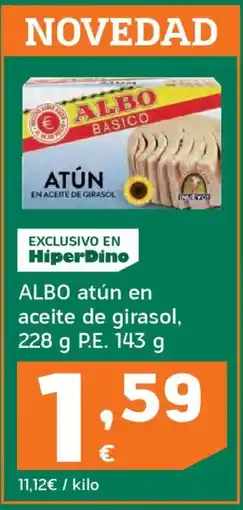 HiperDino ALBO atún en aceite de girasol oferta