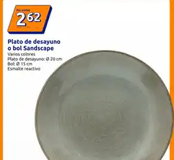 Action Plato de desayuno o bol Sandscape oferta