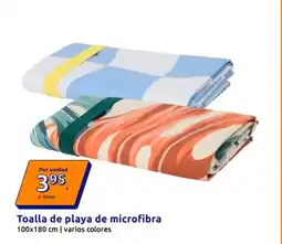 Action Toalla de playa de microfibra oferta