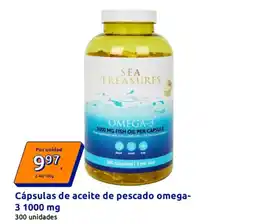 Action Cápsulas de aceite de pescado omega-3 oferta