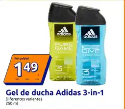 Action ADIDAS Gel de ducha 3-in-1 oferta