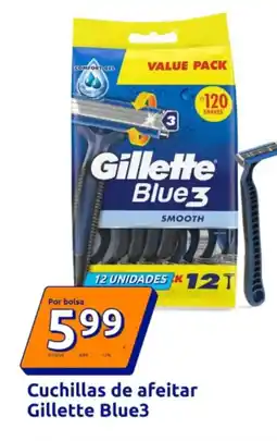 Action GILLETTE Blue3 Cuchillas de afeitar oferta