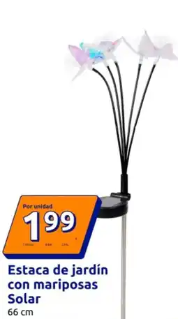 Action Estaca de jardín con mariposas Solar oferta
