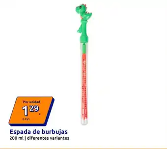 Action Espada de burbujas oferta