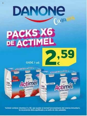 HiperDino Actimel oferta