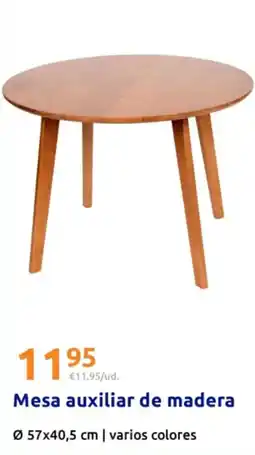 Action Mesa auxiliar de madera oferta