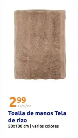 Action Toalla de manos Tela oferta