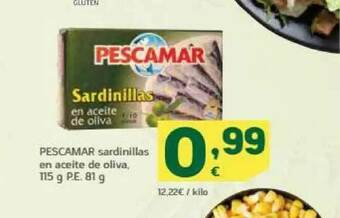 HiperDino Pescamar Sardinillas En Aceite De Oliva oferta