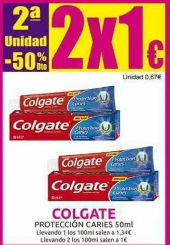 2a Unidad -50% Dto Colgate Proección Caries 50ml