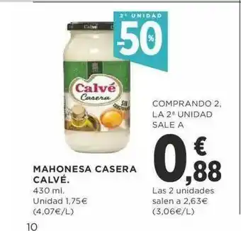 Supercor Mahonesa Casera Calvé oferta