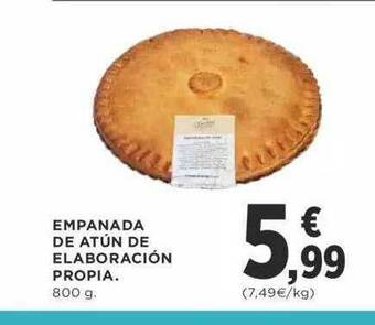 Supercor Empanada De Atún De Elaboración Propia oferta