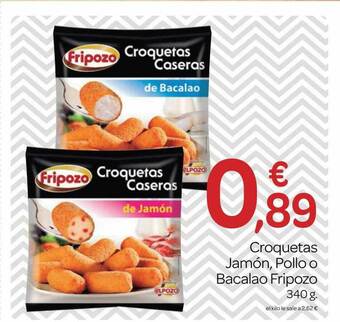 Supermercados El Jamón Croquetas Jamón, Pollo O Bacalao Fripozo oferta