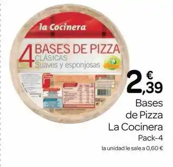 Supermercados El Jamón Bases De Pizza La Cocinera Pack-4 oferta