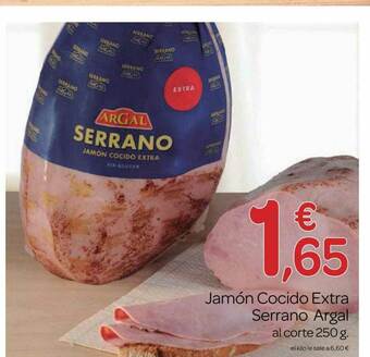 Supermercados El Jamón Jamón Cocido Extra Serrano Argal oferta