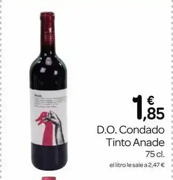 Supermercados El Jamón D.o. Condado Tinto Anade oferta