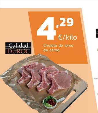 Supermercados Lupa Chuleta De Lomo De Cerdo oferta