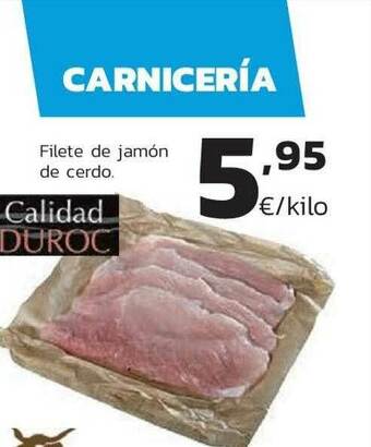 Supermercados Lupa Filete De Jamón De Cerdo oferta