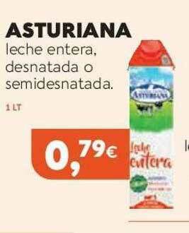 Supermercados Lupa Asturiana Leche Entera, Desnatada O Semidesnatada oferta