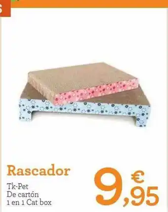 TiendAnimal Rascador Tk-pet De Cartón 1 En 1 Cat Box oferta