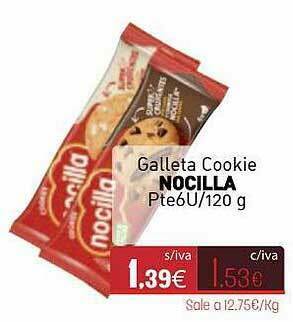 Cuevas Cash Galleta Cookie Nocilla oferta