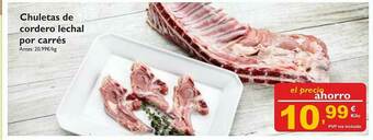Cash Ecofamilia Chuletas De Cordero Lechal Por Carrés oferta