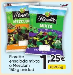 FROIZ FLORETTE ensalada mixta o Mezclum oferta