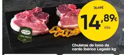 FROIZ Chuletas de lomo de cerdo ibérico Legado oferta