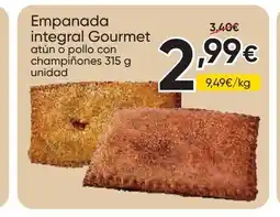 FROIZ Empanada integral Gourmet atún o pollo con champiñones oferta