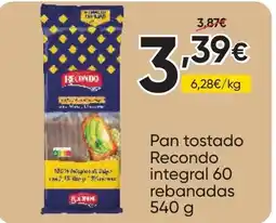 FROIZ RECONDO Pan tostado integral 60 rebanadas oferta
